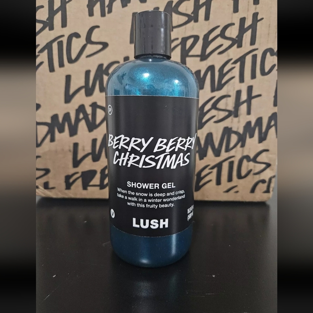 NEW LUSH Cosmetics BERRY BERRY CHRISTMAS Shower Gel 500 ml  / 16.9 oz